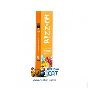 Одноразовая электронная сигарета Bizz-on Гранат Лимон 2000 затяжек - фото 1 Одноразовая электронная сигарета Bizz-on Гранат Лимон 2000 затяжек - фото 1