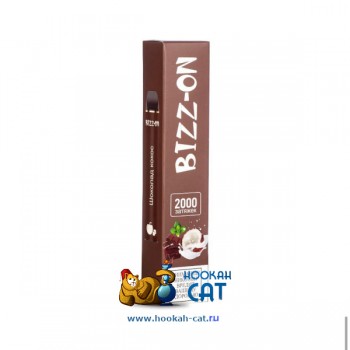 Одноразовая электронная сигарета Bizz-on Шоколад-Кокос 2000 затяжек - фото 1
