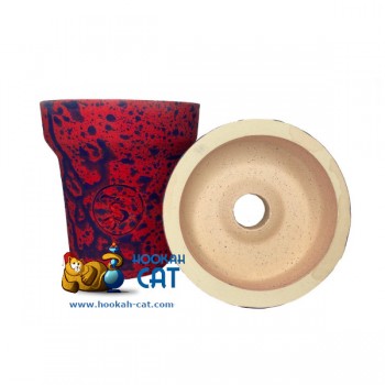 Чаша для кальяна ST Phunnel Indigo Amanita (СТ Фаннел Индиго Мухомор) оригинал - фото 1