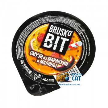 Бестабачная смесь для кальяна Brusko Bit Смузи из Маракуйи и Малины (Бруско Бит) 20г - фото 1