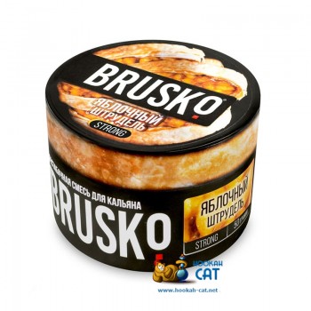 Бестабачная смесь для кальяна Brusko Strong Яблочный Штрудель (Бруско Стронг) 50г - фото 1 Бестабачная смесь для кальяна Brusko Strong Яблочный Штрудель (Бруско Стронг) 50г - фото 1