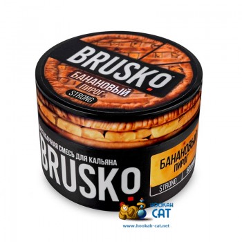 Бестабачная смесь для кальяна Brusko Strong Банановый Пирог (Бруско Стронг) 50г - фото 1