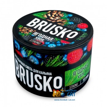 Бестабачная смесь для кальяна Brusko Strong Ягодная Хвоя (Бруско Стронг) 50г - фото 1 Бестабачная смесь для кальяна Brusko Strong Ягодная Хвоя (Бруско Стронг) 50г - фото 1
