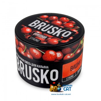 Бестабачная смесь для кальяна Brusko Strong Вишня (Бруско Стронг) 50г - фото 1