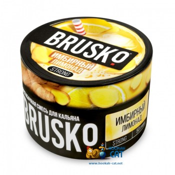 Бестабачная смесь для кальяна Brusko Strong Имбирный Лимонад (Бруско Стронг) 50г - фото 1 Бестабачная смесь для кальяна Brusko Strong Имбирный Лимонад (Бруско Стронг) 50г - фото 1