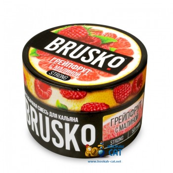 Бестабачная смесь для кальяна Brusko Strong Грейпфрут с Малиной (Бруско Стронг) 50г - фото 1