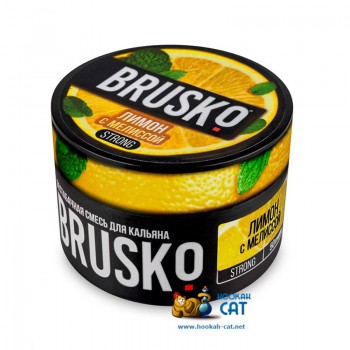 Бестабачная смесь для кальяна Brusko Strong Лимон с Мелиссой (Бруско Стронг) 50г - фото 1 Бестабачная смесь для кальяна Brusko Strong Лимон с Мелиссой (Бруско Стронг) 50г - фото 1