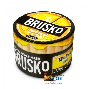 Бестабачная смесь для кальяна Brusko Strong Лимонный Пирог (Бруско Стронг) 50г - фото 1