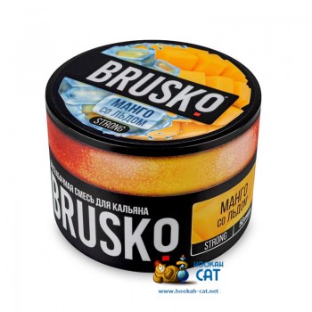 Бестабачная смесь для кальяна Brusko Strong Манго со Льдом (Бруско Стронг) 50г - фото 1