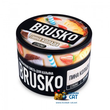 Бестабачная смесь для кальяна Brusko Strong Пина Колада (Бруско Стронг) 50г - фото 1 Бестабачная смесь для кальяна Brusko Strong Пина Колада (Бруско Стронг) 50г - фото 1