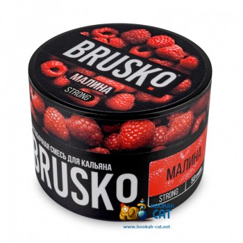 Бестабачная смесь для кальяна Brusko Strong Малина (Бруско Стронг) 50г - фото 1