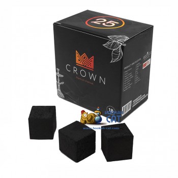 Уголь для кальяна Crown (Краун) 18 шт. (25мм, 250г) - фото 1