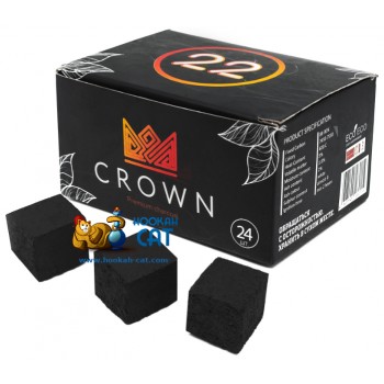Премиум уголь для кальяна Crown (Краун) 24 шт. (22мм, 250г) - фото 1
