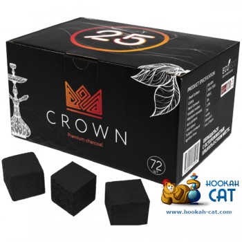 Уголь для кальяна Crown (Краун) 72 шт. (25мм, 1кг) - фото 1 Уголь для кальяна Crown (Краун) 72 шт. (25мм, 1кг) - фото 1