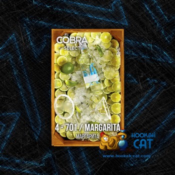 Табак для кальяна Cobra Select Margarita (Кобра Маргарита Селект) 40г Акцизный - фото 1