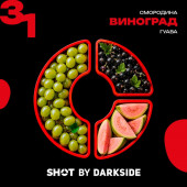 Табак DarkSide Shot 31 Виноград Смородина Гуава (Саянский Бит) 25г