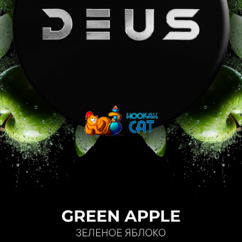 Табак для кальяна Deus Green Apple (Деус / Дэус Зеленое Яблоко) 100г - фото 1