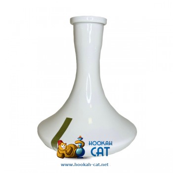 Колба для кальяна Craft White (Крафт Белая Глянцевая с полоской) - фото 1