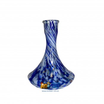Колба для кальяна Craft White Blue Crumb (Крафт Бело Синяя Крошка) - фото 1