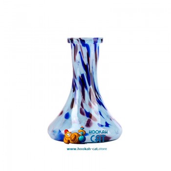Колба для кальяна Hype Flask Mini White Blue Mg Crumb (Хайп Мини Бело Синяя Марганцевая Крошка) - фото 1 Колба для кальяна Hype Flask Mini White Blue Mg Crumb (Хайп Мини Бело Синяя Марганцевая Крошка) - фото 1