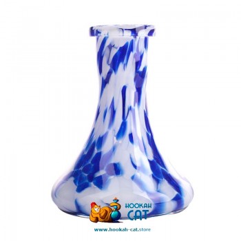 Колба для кальяна Hype Flask Mini White Blue Crumb (Хайп Мини Бело Синяя Крошка) - фото 1 Колба для кальяна Hype Flask Mini White Blue Crumb (Хайп Мини Бело Синяя Крошка) - фото 1
