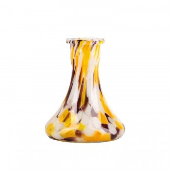 Колба для кальяна Hype Flask Mini Yellow Orange Brown Crumb (Хайп Мини Желтая Оранжевая Коричневая Крошка) - фото 1