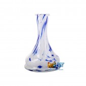 Колба для кальяна Hype Bell White Blue Crumb (Бело Синяя Крошка)