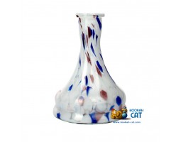 Колба для кальяна Hype Bell White Blue Mg Crumb (Бело Синяя Марганцевая Крошка) Колба для кальяна Hype Bell White Blue Mg Crumb (Бело Синяя Марганцевая Крошка)