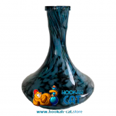 Колба для кальяна Vessel Glass Черно Синяя Крошка Колба для кальяна Vessel Glass Черно Синяя Крошка