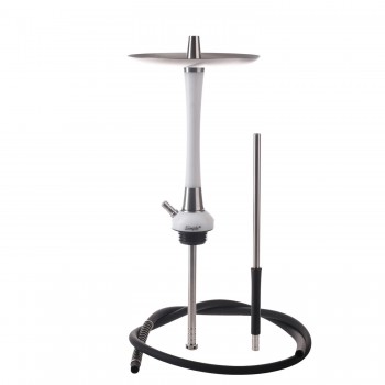 Кальян MattPear Simple S Slim Pro White (Шахта, Шланг, Мундштук, Диффузор) - фото 1