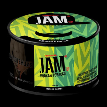 Табак для кальяна Jam (Джем) с ароматом Яблоко с Мятой (Apple with Mint) 30г - фото 1