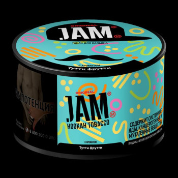 Табак для кальяна Jam (Джем) с ароматом Тутти Фрутти (Tutti Frutti) 30г - фото 1
