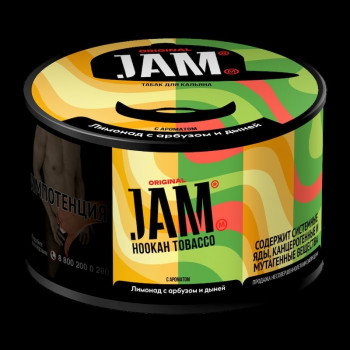 Табак для кальяна Jam (Джем) с ароматом Лимонад с арбузом и дыней (Watermelon and melon lemonade) 30г - фото 1