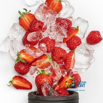 Табак для кальяна Jibiar Ice Strawberry Raspberry (Джибиар Клубника Малина Лед) Акцизный 50г - фото 1