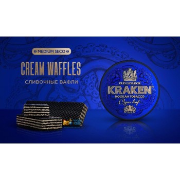 Заказать кальянный табак Kraken Cream Waffles S10 Medium Seco (Кракен Вафли) 30г онлайн с доставкой всей России - фото 1