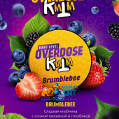 Табак Overdose Brumblebee (Клубника Ежевика Голубика) 25г Акцизный