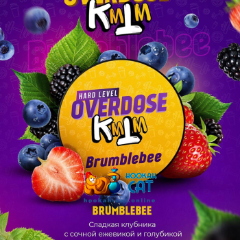 Заказать кальянный табак Overdose Brumblebee (Овердос Клубника Ежевика Голубика) 25г онлайн с доставкой всей России - фото 1