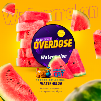 Заказать кальянный табак Overdose Watermelon (Овердос Арбуз) 200г онлайн с доставкой всей России - фото 1