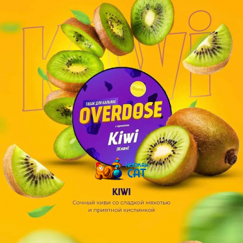 Заказать кальянный табак Overdose Kiwi (Овердос Киви) 25г онлайн с доставкой всей России - фото 1
