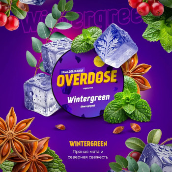  Заказать кальянный табак Overdose Wintergreen (Винтергрин) 100г онлайн с доставкой всей России - фото 1