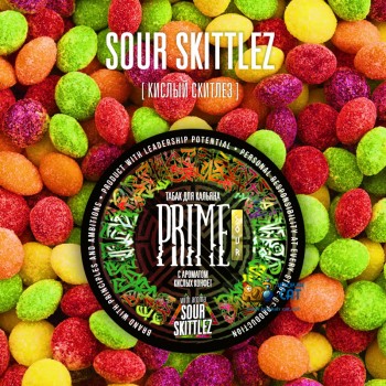 Табак для кальяна Prime Basic Sour Skittlez (Прайм Бэйсик Зеленый Скитлз) 100г Акцизный - фото 1