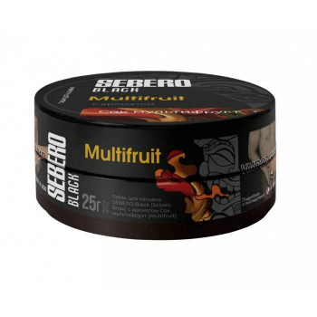 Табак для кальяна Sebero Black Multifruit (Себеро Блэк с ароматом Мультифрукт) 25г - фото 1