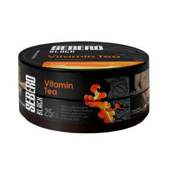 Табак для кальяна Sebero Black Vitamin Tea (Себеро Блэк с ароматом Облепиховый Чай) 25г - фото 1 Табак для кальяна Sebero Black Vitamin Tea (Себеро Блэк с ароматом Облепиховый Чай) 25г - фото 1