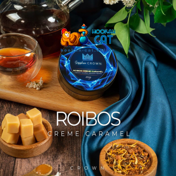 Табак для кальяна Sapphire Crown Roibos Creme Caramel (Карамельный Ройбуш Персик) 25г Акцизный - фото 1