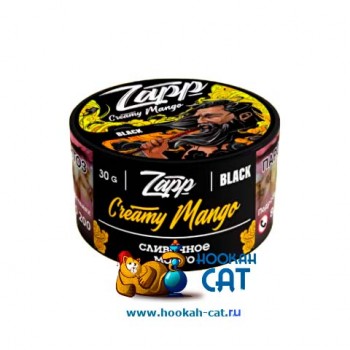 Табак для кальяна Zapp Black Creamy Mango (Запп Ваниль Манго) 30г Акцизный - фото 1