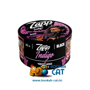 Табак для кальяна Zapp Black Indigo (Запп Индиго) 30г Акцизный - фото 1