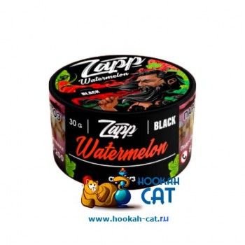 Табак для кальяна Zapp Black Zapp Classic Watermelon (Запп Арбуз) 30г Акцизный - фото 1